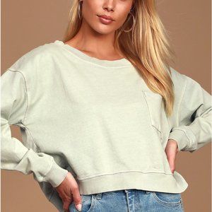 Lulus cropped sweatshirt